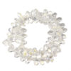 Faceted Teardrop Top Drilled Clear AB 12x6mm Beads 180696