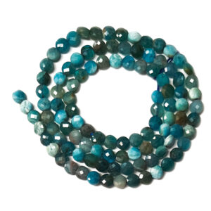 Flat Faceted Apatite 4x2.5mm Beads