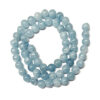 Dyed Quartz Imitation Aquamarine 6mm 241988 Dyed Quartz Imitation Aquamarine 6mm 241988