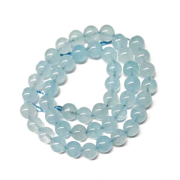 Dyed Quartz Imitation Aquamarine 8mm 241989 Dyed Quartz Imitation Aquamarine 8mm 241989