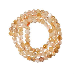 Faceted Citrine 4mm Beads