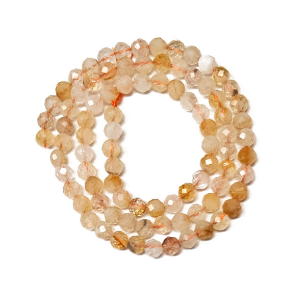 Faceted Citrine 4mm Beads 241976 Faceted Citrine 4mm Beads 241976