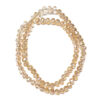 Faceted Rondelle AB Plated Bisque 6x4mm 88pcs 39cm 180870
