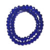 Faceted Rondelle Blue 8x6mm Glass Beads 60pcs 39cm 180881