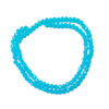 Faceted Rondelle Glass Beads Deep Sky Blue 4x3mm 38cm 180875