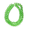 Faceted Rondelle Pale Green 8x6mm Glass Beads 180882