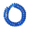 Faceted Rondelle Royal Blue 8x6mm Glass Beads 180878
