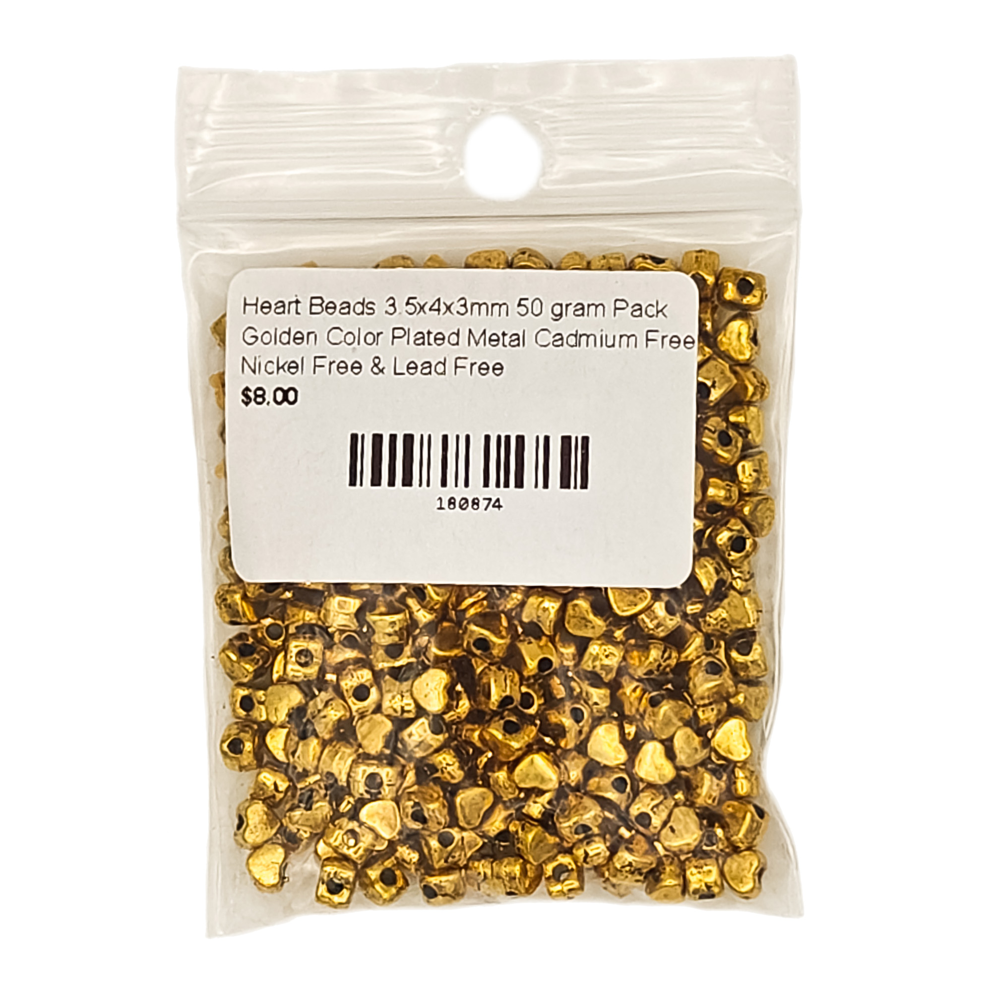 Heart-Beads-3.5x4x3mm-50-gram-Pack-Golden-Color-Plated-180874-2