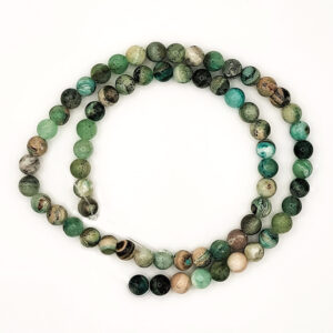 Green Line Jasper 6mm Beads
