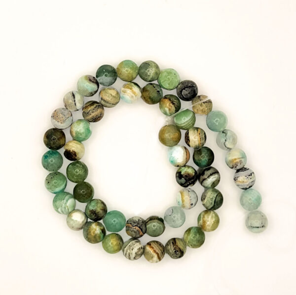 Green Line Jasper 8mm Beads 242045