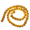 Transparent Round 8mm Camel Glass Beads 180717